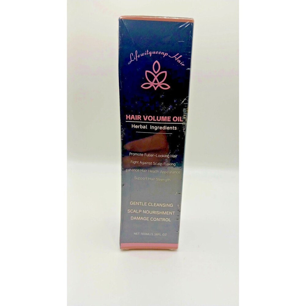 Lifewitqueenp Hair Volume Oil 100mL Herbal Hair Growth Oil Sealed 3.38 fl oz NEW